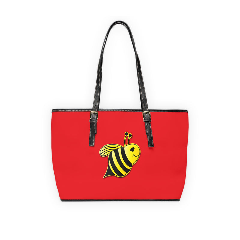 PU Leather Shoulder Bag - JBH Bee (Red)