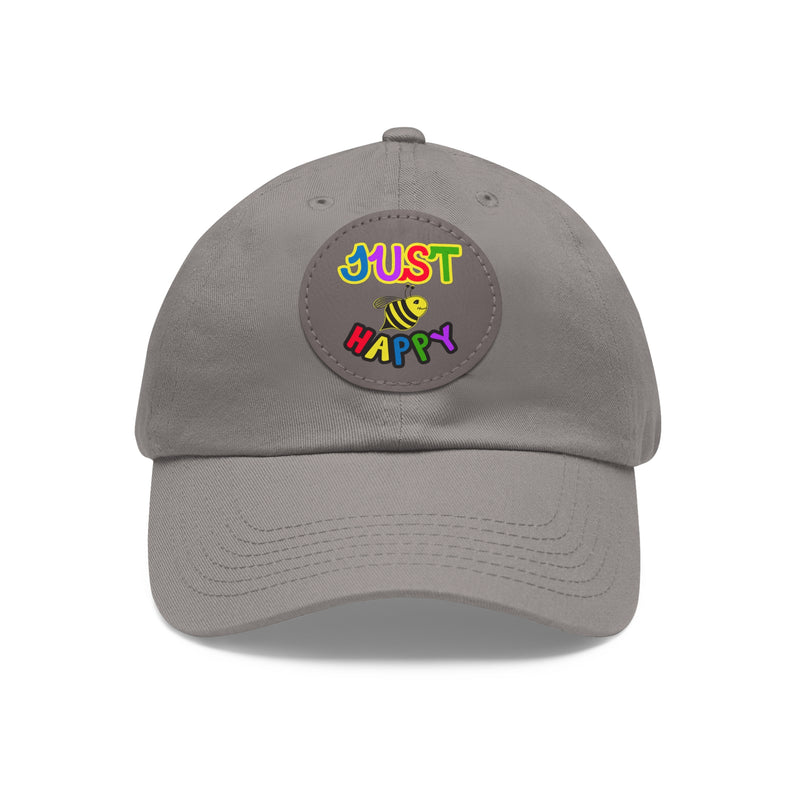Dad Hat with Leather Patch (Round) - JBH Multi-Color Original