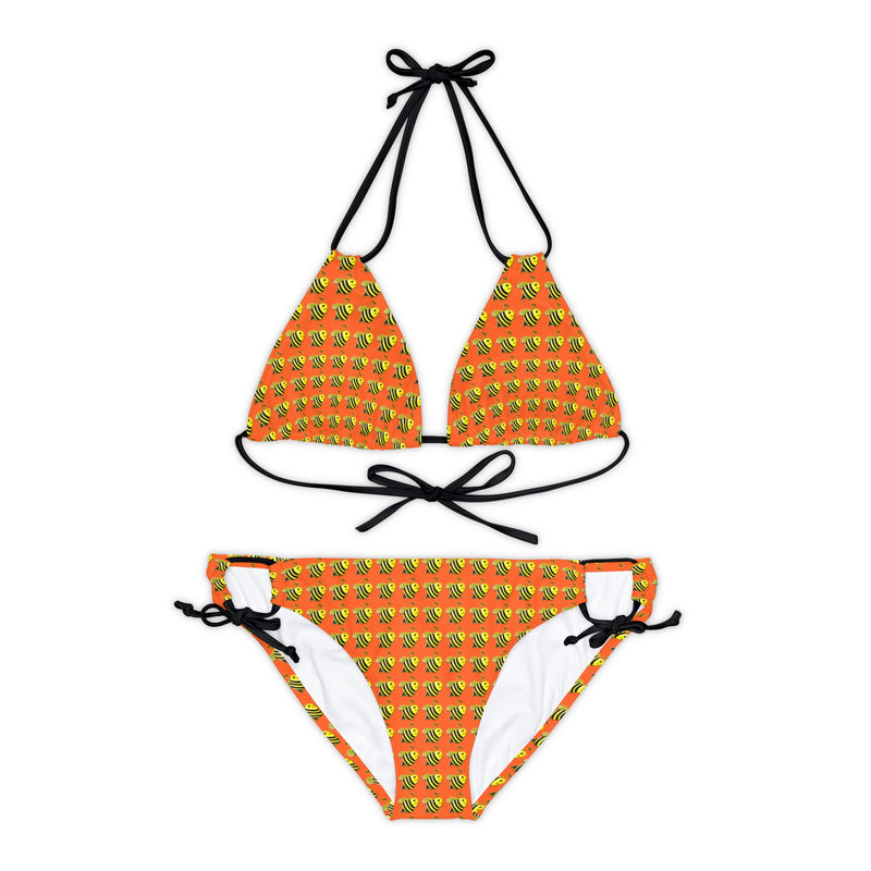 Strappy Bikini Set - JBH Bee (Orange)