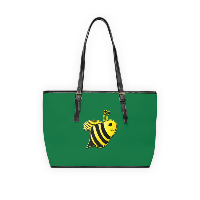 PU Leather Shoulder Bag - JBH Bee (Dark Green)