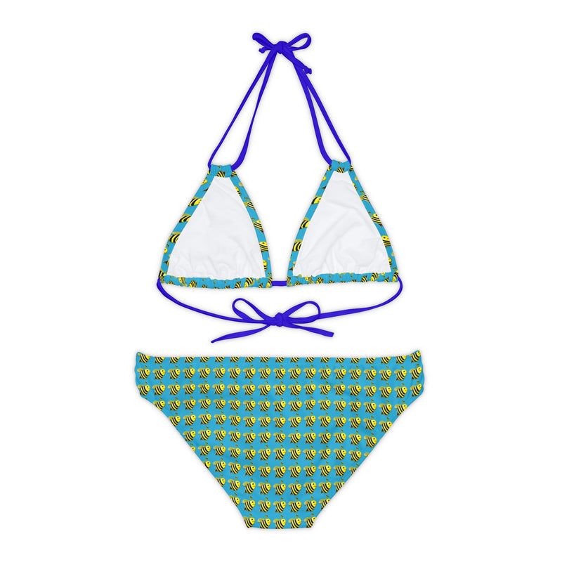 Strappy Bikini Set - JBH Bee (Turquoise)