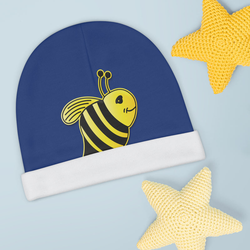 Baby Beanie (AOP) - JBH Bee (Dark Blue)