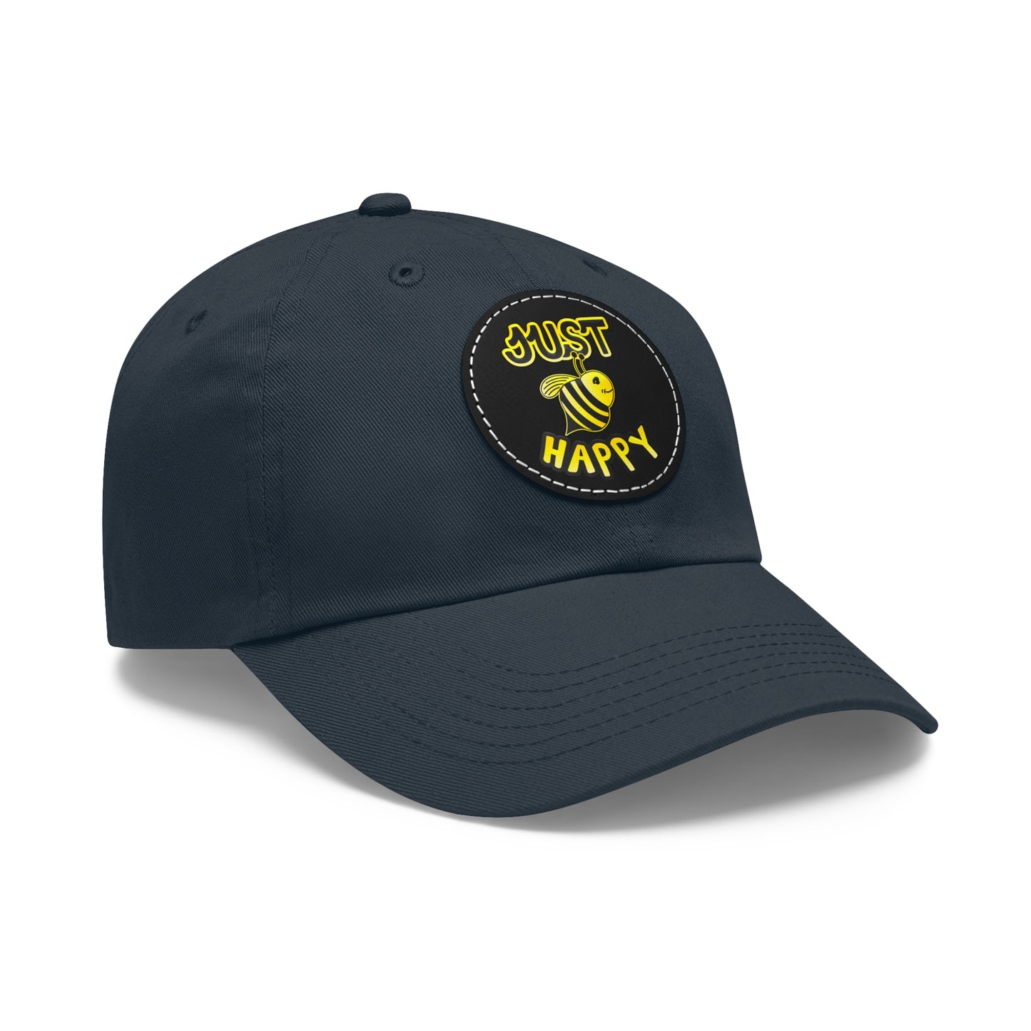 Dad Hat with Leather Patch (Round) - JBH Original