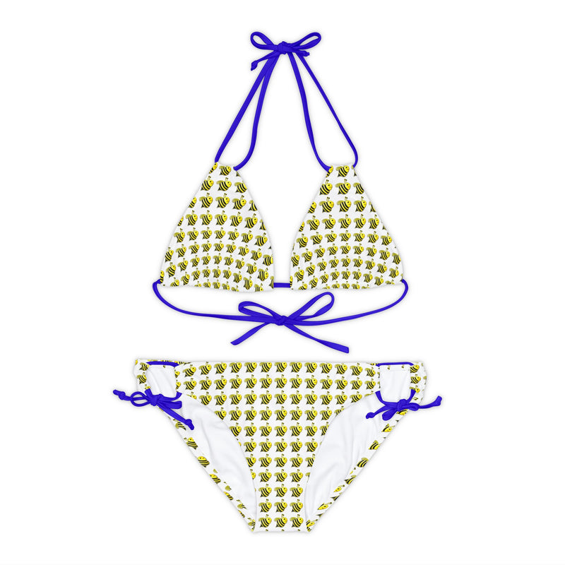 Strappy Bikini Set - JBH Bee (White)