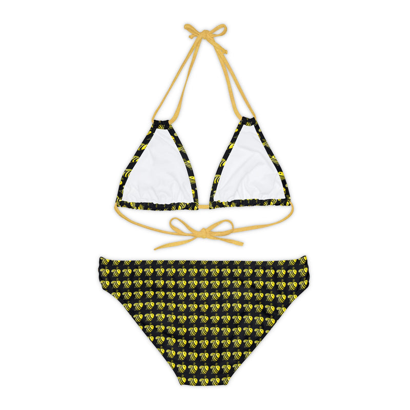 Strappy Bikini Set - JBH Bee (Black)