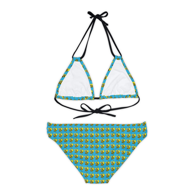 Strappy Bikini Set - JBH Bee (Turquoise)