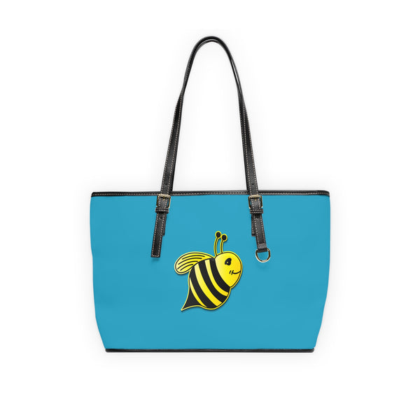 PU Leather Shoulder Bag - JBH Bee (Turquoise)