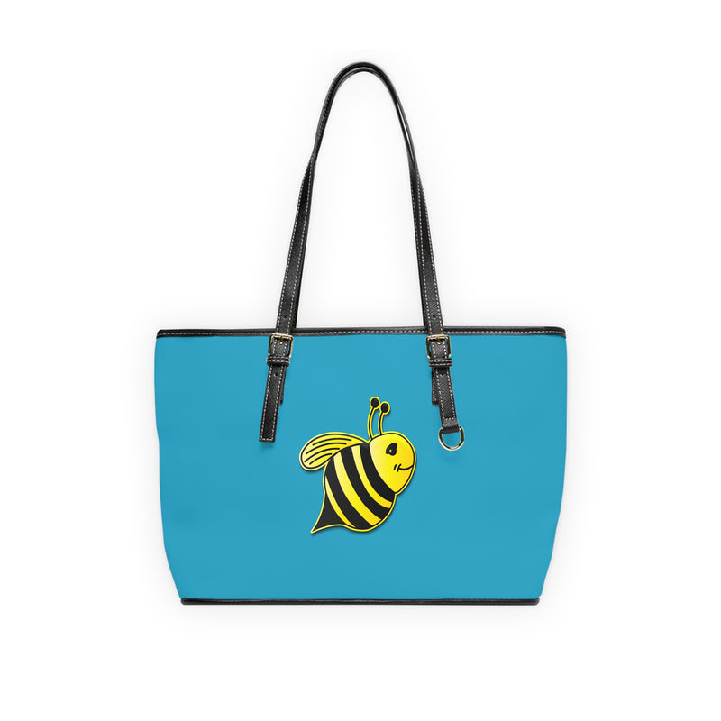 PU Leather Shoulder Bag - JBH Bee (Turquoise)