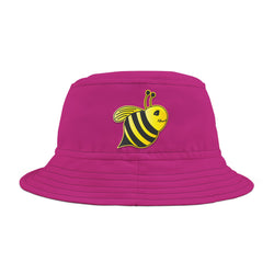 Bucket Hat (AOP) - JBH Bee (Pink)