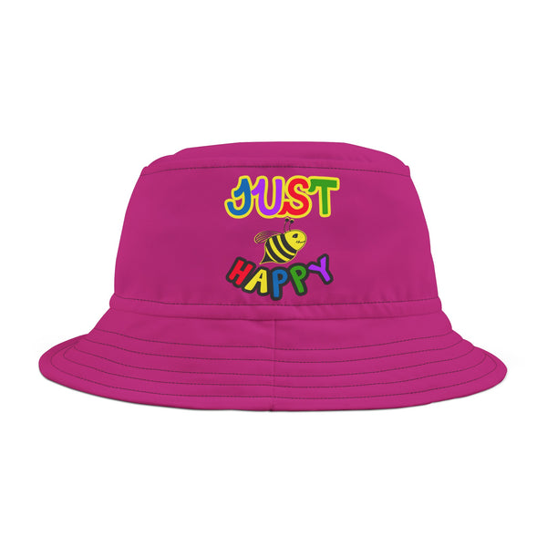 Bucket Hat (AOP) - JBH Multi-Color Original (Pink)