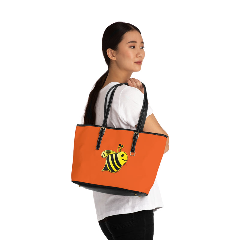 PU Leather Shoulder Bag - JBH Bee (Orange)