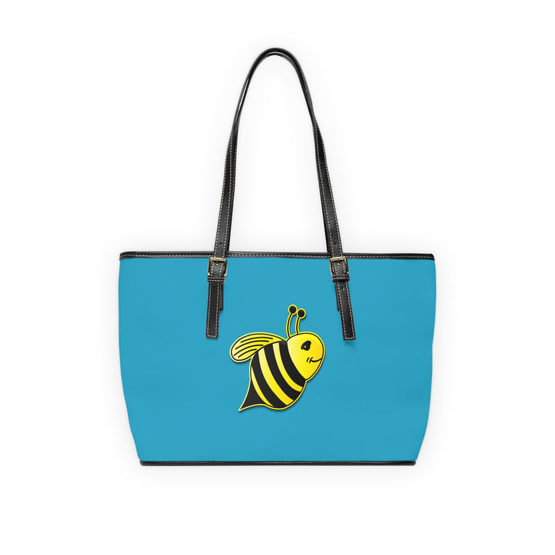 PU Leather Shoulder Bag - JBH Bee (Turquoise)