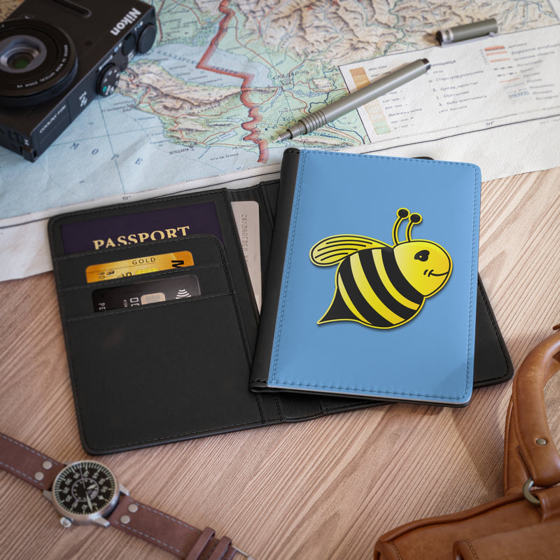 Passport Cover - JBH Bee (Light Blue)