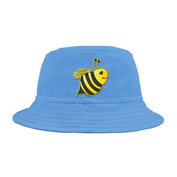 Bucket Hat (AOP) - JBH Bee (Light Blue)