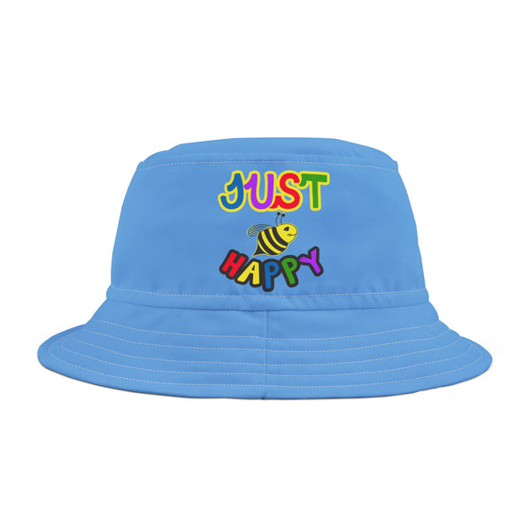 Bucket Hat (AOP) - JBH Multi-Color Original (Light Blue)