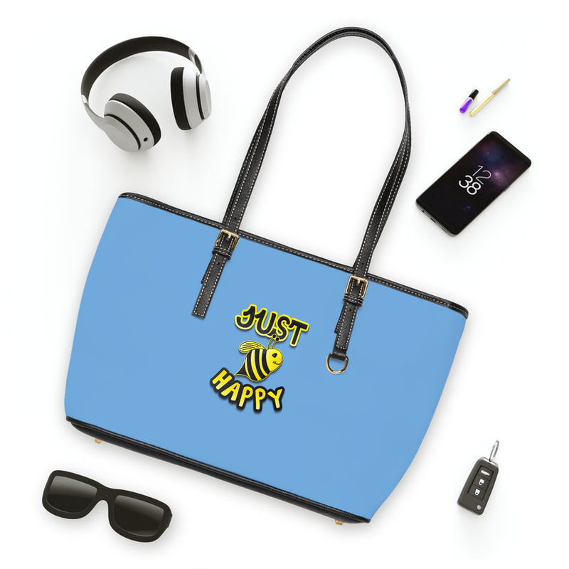 PU Leather Shoulder Bag - JBH Original (Light Blue)