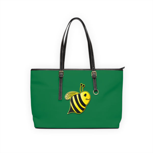 PU Leather Shoulder Bag - JBH Bee (Dark Green)