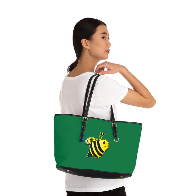 PU Leather Shoulder Bag - JBH Bee (Dark Green)