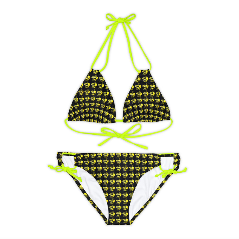 Strappy Bikini Set - JBH Bee (Black)