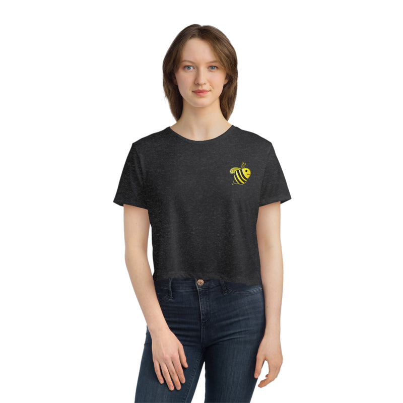 Women's Flowy Cropped Tee - JBH Bee