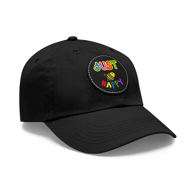Dad Hat with Leather Patch (Round) - JBH Multi-Color Original