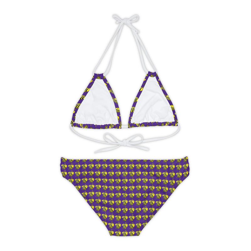 Strappy Bikini Set - JBH Bee (Purple)