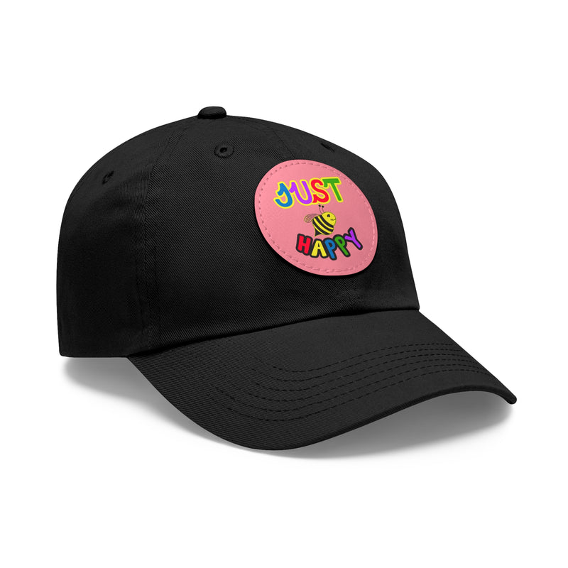 Dad Hat with Leather Patch (Round) - JBH Multi-Color Original