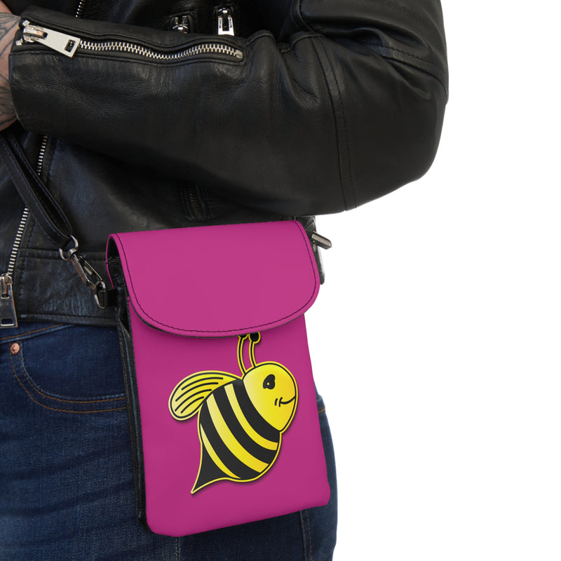 Small Cell Phone Wallet - JBH Bee (Pink)