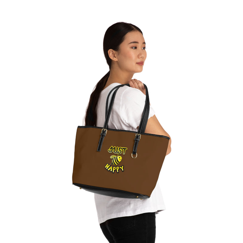 PU Leather Shoulder Bag - JBH Original (Brown)