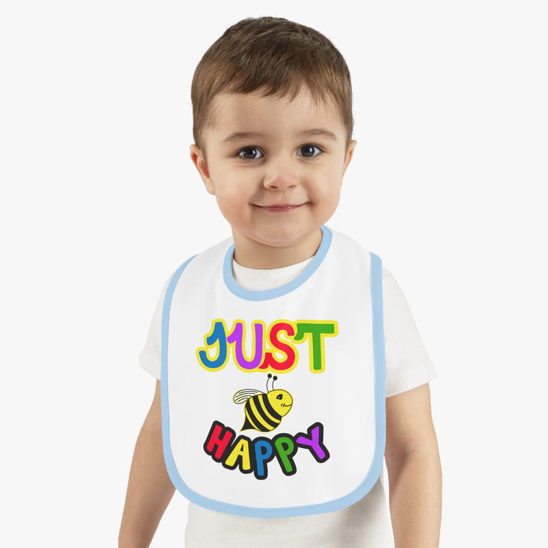 Baby Contrast Trim Jersey Bib - JBH Original Multicolor