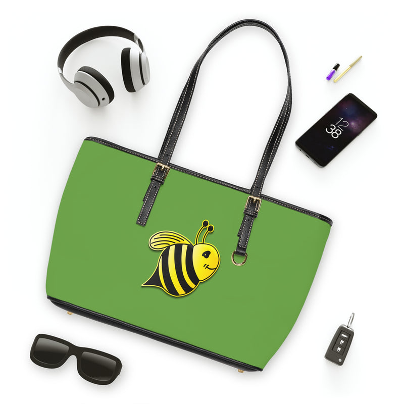PU Leather Shoulder Bag - JBH Bee (Green)