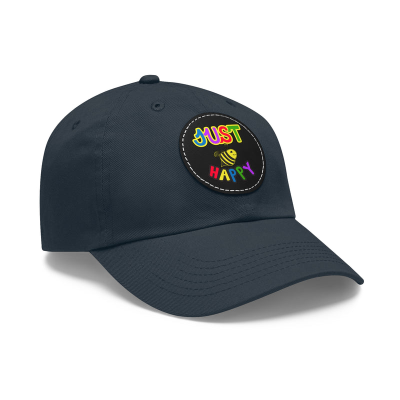 Dad Hat with Leather Patch (Round) - JBH Multi-Color Original