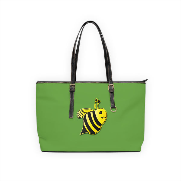 PU Leather Shoulder Bag - JBH Bee (Green)