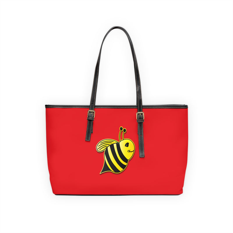 PU Leather Shoulder Bag - JBH Bee (Red)