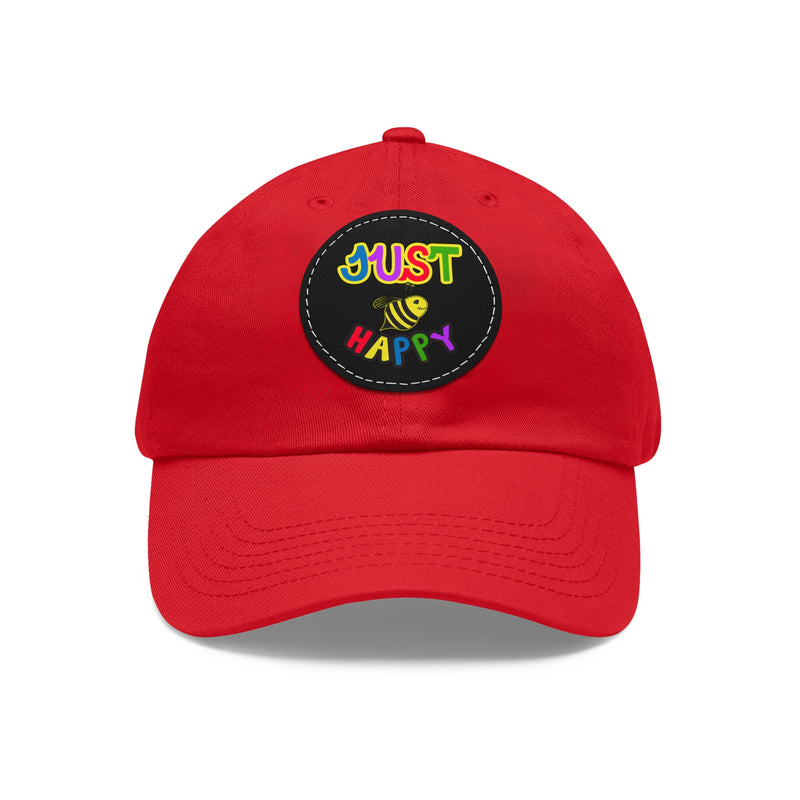 Dad Hat with Leather Patch (Round) - JBH Multi-Color Original