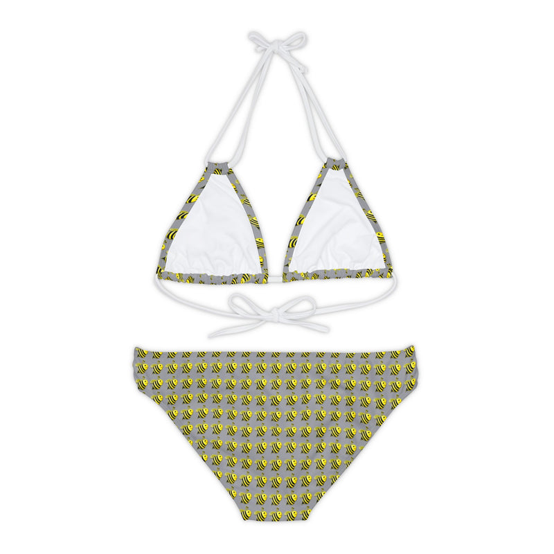 Strappy Bikini Set - JBH Bee (Grey)