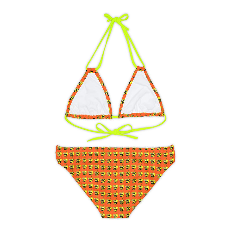 Strappy Bikini Set - JBH Bee (Orange)