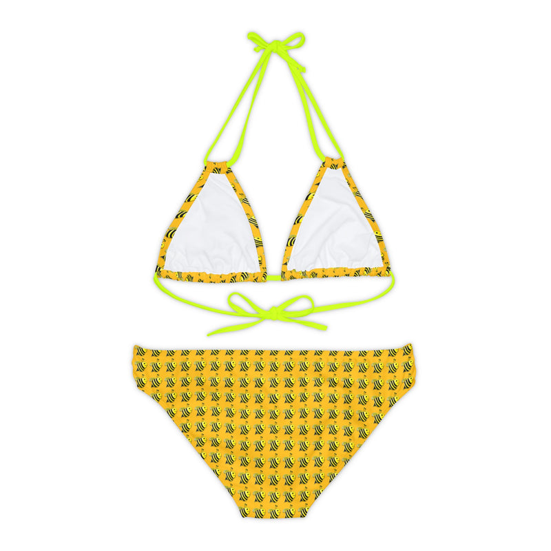 Strappy Bikini Set - JBH Bee (Yellow)