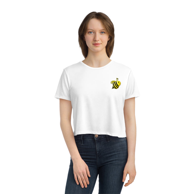 Women's Flowy Cropped Tee - JBH Bee