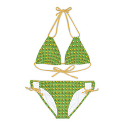 Strappy Bikini Set - JBH Bee (Green)