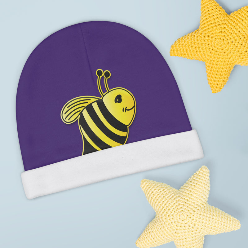 Baby Beanie (AOP) - JBH Bee (Purple)