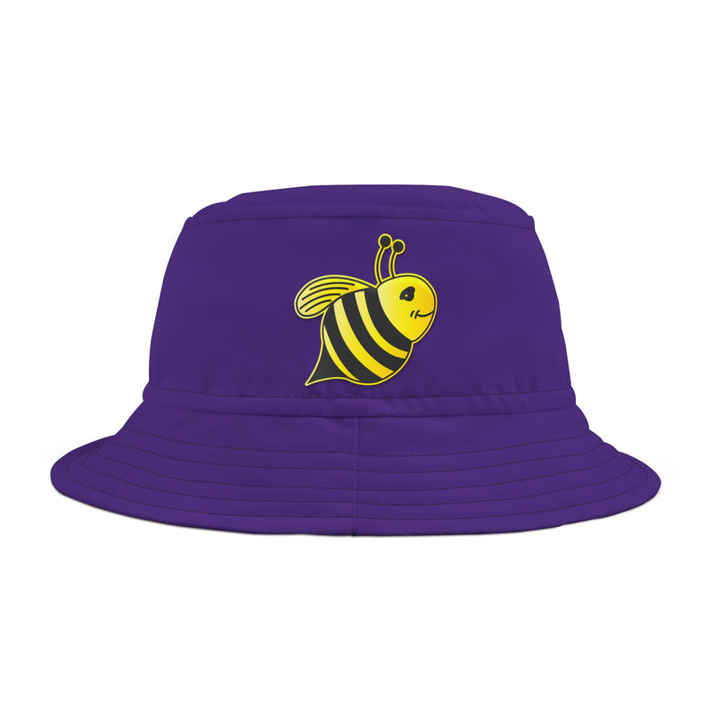 Bucket Hat (AOP) - JBH Bee (Purple)