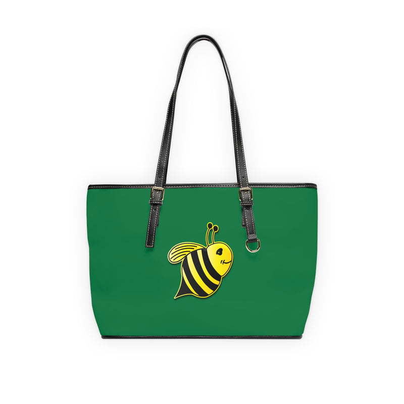 PU Leather Shoulder Bag - JBH Bee (Dark Green)