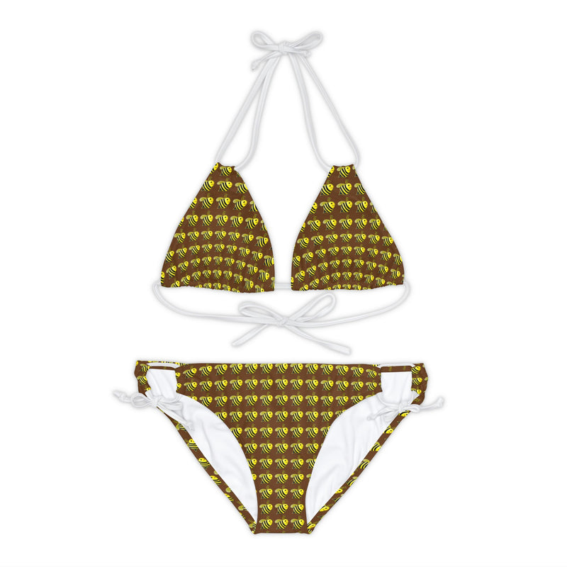 Strappy Bikini Set - JBH Bee (Brown)