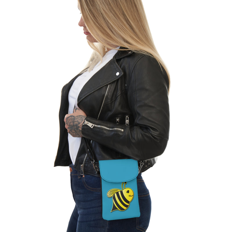 Small Cell Phone Wallet - JBH Bee (Turquoise)