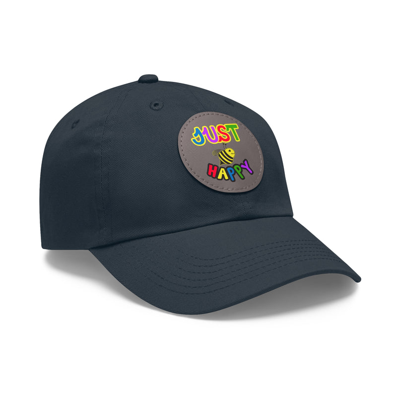 Dad Hat with Leather Patch (Round) - JBH Multi-Color Original