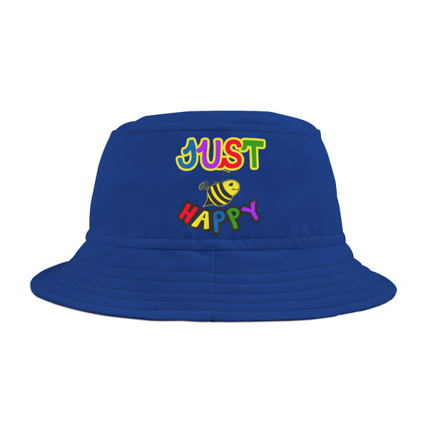 Bucket Hat (AOP) - JBH Multi-Color Original (Dark Blue)