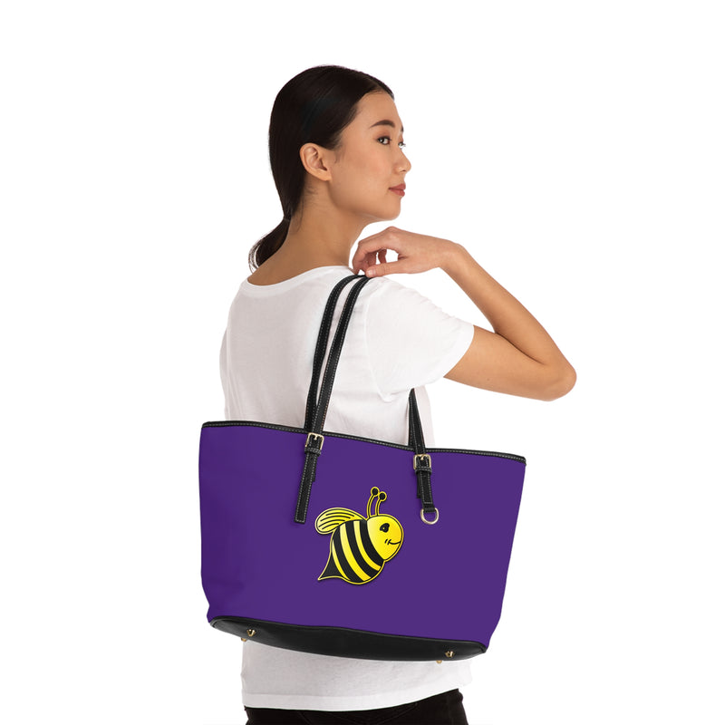 PU Leather Shoulder Bag - JBH Bee (Purple)