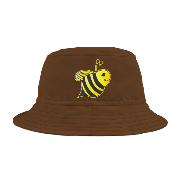 Bucket Hat (AOP) - JBH Bee (Brown)