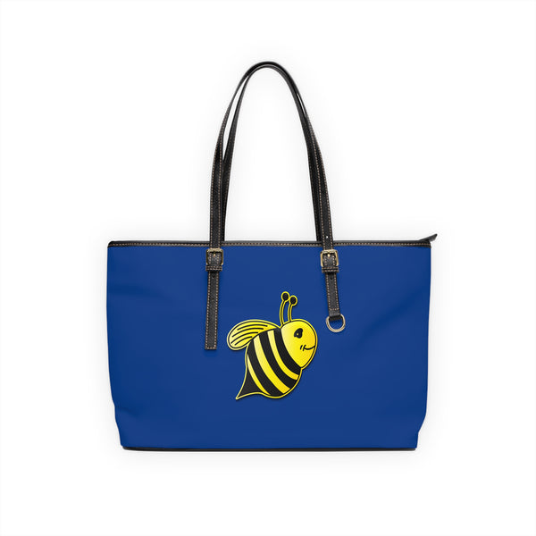 PU Leather Shoulder Bag - JBH Bee (Dark Blue)